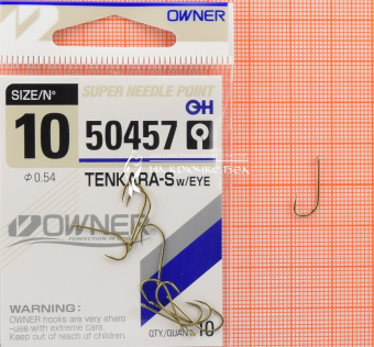 Крючки Owner 50457 (Tenkara-S with eye), #10, На плотву, леща ⏩ Профессиональные консультации. ✈️ Оперативная доставка в любой регион. ✔️ Низкие цены. ➡️ Вы останетесь довольны! ✌️ Заказать:☎️ +375 29 662 27 73
