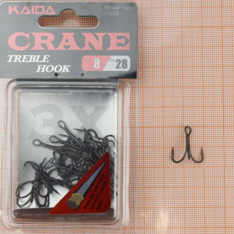 Крючки-тройники Kaida Crane Treble Hook Teflon (H332), #8 ⏩ Профессиональные консультации. ✈️ Оперативная доставка в любой регион. ✔️ Низкие цены. ➡️ Вы останетесь довольны! ✌️ Заказать:☎️ +375 29 662 27 73