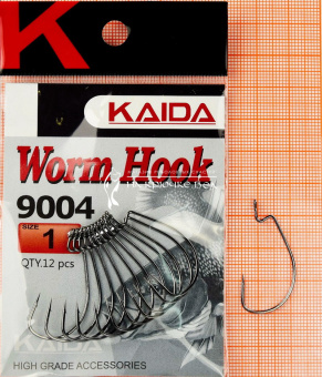 Крючки Kaida Worm hook (BS9004). ⏩ Профессиональные консультации. ✈️ Оперативная доставка в любой регион. ☎️ +375 29 662 27 73
