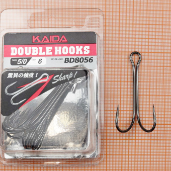 Крючки Не спаянный Kaida Double hook, BD8056-5/0 ⏩ Профессиональные консультации. ✈️ Оперативная доставка в любой регион. ✔️ Низкие цены. ➡️ Вы останетесь довольны! ✌️ Заказать:☎️ +375 29 662 27 73