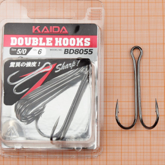 Крючки Не спаянный Kaida Double hook, BD8055-5/0 ⏩ Профессиональные консультации. ✈️ Оперативная доставка в любой регион. ✔️ Низкие цены. ➡️ Вы останетесь довольны! ✌️ Заказать:☎️ +375 29 662 27 73