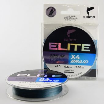 Плетеный шнур SALMO Elite X4 PE, 0.17мм, 1.0, 125м. ⏩ Профессиональные консультации. ✈️ Оперативная доставка в любой регион. ☎️ +375 29 662 27 73

