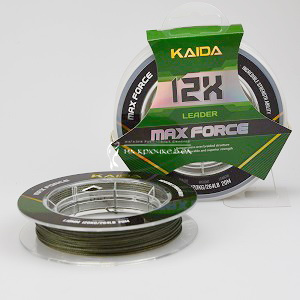 Поводковый материал Kaida, Max Force 12X, 20 м, 1.10 мм, Green  ➡️ лови с профессионалами магазина накрючке.бел. ✔️ Низкие цены. ⏬ Оперативная доставка в любой регион.✈️ Вы останетесь довольны! ✌️ Заказать:☎️ +375 29 662 27 73