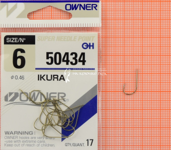 Крючки Owner 50434 (Ikura), #6, Для гороха ⏩ Профессиональные консультации. ✈️ Оперативная доставка в любой регион. ✔️ Низкие цены. ➡️ Вы останетесь довольны! ✌️ Заказать:☎️ +375 29 662 27 73
