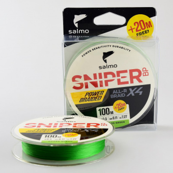 Плетеный шнур SALMO Sniper BP ALL R Braid X4, 0.11мм, 0.5, 120м. ⏩ Профессиональные консультации. ✈️ Оперативная доставка в любой регион. ☎️ +375 29 662 27 73

