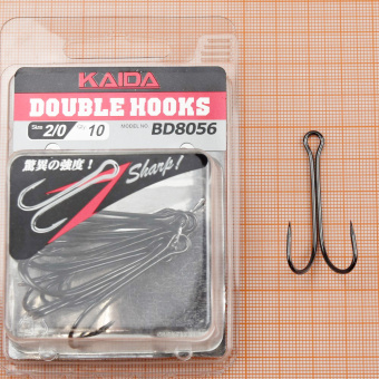 Крючки Не спаянный Kaida Double hook, BD8056-2/0 ⏩ Профессиональные консультации. ✈️ Оперативная доставка в любой регион. ✔️ Низкие цены. ➡️ Вы останетесь довольны! ✌️ Заказать:☎️ +375 29 662 27 73