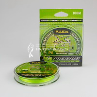 Шнур 4-х жильный KAIDA Premium X4 PE (Permanent Color), Салатовый+белый (5м+5м), X412-16 ⏩ Профессиональные консультации. ✈️ Оперативная доставка в любой регион. ✔️ Низкие цены. ➡️ Вы останетесь довольны! ✌️ Заказать:☎️ +375 29 662 27 73