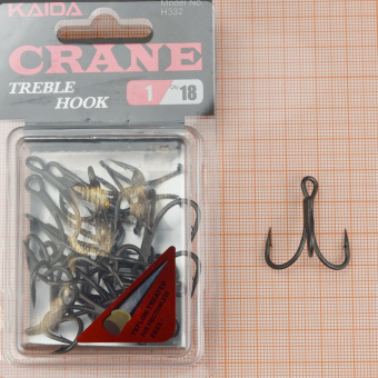Крючки-тройники Kaida Crane Treble Hook Teflon (H332), #1 ⏩ Профессиональные консультации. ✈️ Оперативная доставка в любой регион. ✔️ Низкие цены. ➡️ Вы останетесь довольны! ✌️ Заказать:☎️ +375 29 662 27 73