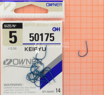 Крючки Owner 50175 (Keiryu), #5, Для язя, головля ⏩ Профессиональные консультации. ✈️ Оперативная доставка в любой регион. ✔️ Низкие цены. ➡️ Вы останетесь довольны! ✌️ Заказать:☎️ +375 29 662 27 73
