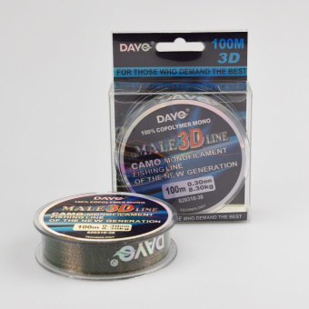 Леска  DAYO Male 3D-Line, Camo, 620310-30 ⏩ Профессиональные консультации. ✈️ Оперативная доставка в любой регион. ✔️ Низкие цены. ➡️ Вы останетесь довольны! ✌️ Заказать:☎️ +375 29 662 27 73