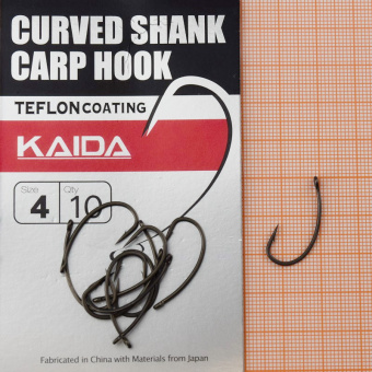 Крючки Kaida BC01 (Curved Shank Carp Hook), #4, На карася, карпа ⏩ Профессиональные консультации. ✈️ Оперативная доставка в любой регион. ✔️ Низкие цены. ➡️ Вы останетесь довольны! ✌️ Заказать:☎️ +375 29 662 27 73
