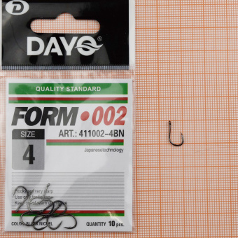 Крючки Dayo Form 002, #4,  ⏩ Профессиональные консультации. ✈️ Оперативная доставка в любой регион. ✔️ Низкие цены. ➡️ Вы останетесь довольны! ✌️ Заказать:☎️ +375 29 662 27 73
