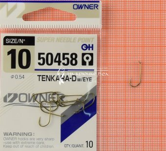 Крючки Owner 50458 (Tenkara-D with eye), #10, На плотву, леща ⏩ Профессиональные консультации. ✈️ Оперативная доставка в любой регион. ✔️ Низкие цены. ➡️ Вы останетесь довольны! ✌️ Заказать:☎️ +375 29 662 27 73
