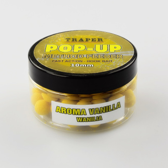 Бойлы плавающие Traper, Pop-Up Method Feeder 10mm, 30г, Ваниль ⏩ Профессиональные консультации. ✈️ Оперативная доставка в любой регион. ✔️ Низкие цены. ➡️ Вы останетесь довольны! ✌️ Заказать:☎️ +375 29 662 27 73