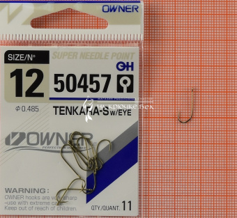 Крючки Owner 50457 (Tenkara-S with eye), #12, На плотву, леща ⏩ Профессиональные консультации. ✈️ Оперативная доставка в любой регион. ✔️ Низкие цены. ➡️ Вы останетесь довольны! ✌️ Заказать:☎️ +375 29 662 27 73
