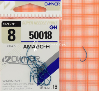 Крючки Owner 50018 (Amago-H), #8, Для фидера ⏩ Профессиональные консультации. ✈️ Оперативная доставка в любой регион. ✔️ Низкие цены. ➡️ Вы останетесь довольны! ✌️ Заказать:☎️ +375 29 662 27 73
