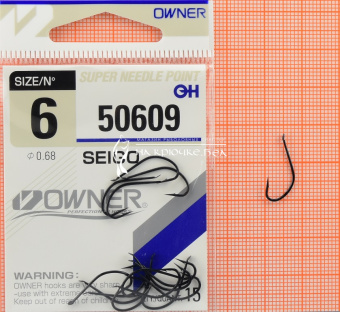 Крючки Owner 50609 (Seigo), #6, Для фидера ⏩ Профессиональные консультации. ✈️ Оперативная доставка в любой регион. ✔️ Низкие цены. ➡️ Вы останетесь довольны! ✌️ Заказать:☎️ +375 29 662 27 73

