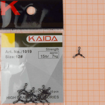 Вертлюжок тройной Kaida ➡️ лови с профессионалами магазина накрючке.бел.✈️Оперативная доставка в любой регион.☎️ +375 29 662 27 73