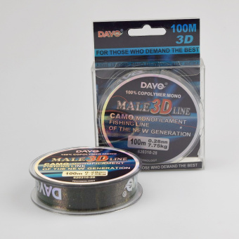 Леска  DAYO Male 3D-Line, Camo, 620310-28 ⏩ Профессиональные консультации. ✈️ Оперативная доставка в любой регион. ✔️ Низкие цены. ➡️ Вы останетесь довольны! ✌️ Заказать:☎️ +375 29 662 27 73