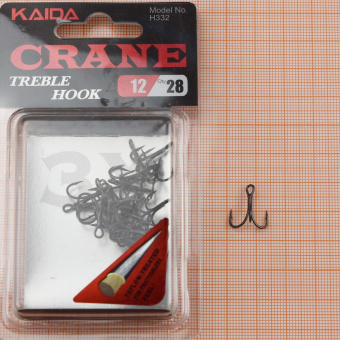 Крючки-тройники Kaida Crane Treble Hook Teflon (H332), #12 ⏩ Профессиональные консультации. ✈️ Оперативная доставка в любой регион. ✔️ Низкие цены. ➡️ Вы останетесь довольны! ✌️ Заказать:☎️ +375 29 662 27 73