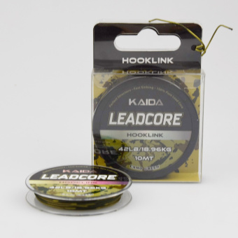 Поводковый материал Kaida, Leadcore, 10 м, Camo Green  ➡️ лови с профессионалами магазина накрючке.бел. ✔️ Низкие цены. ⏬ Оперативная доставка в любой регион.✈️ Вы останетесь довольны! ✌️ Заказать:☎️ +375 29 662 27 73