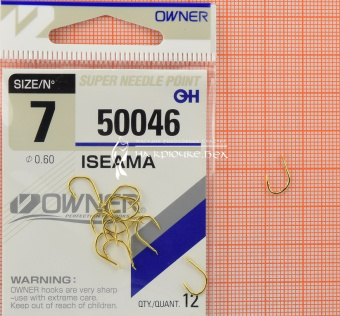 Крючки Owner 50046 (Iseama), #7, На карася, карпа ⏩ Профессиональные консультации. ✈️ Оперативная доставка в любой регион. ✔️ Низкие цены. ➡️ Вы останетесь довольны! ✌️ Заказать:☎️ +375 29 662 27 73

