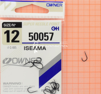 Крючки Owner 50057 (Iseama), #12, Для карася, карпа ⏩ Профессиональные консультации. ✈️ Оперативная доставка в любой регион. ✔️ Низкие цены. ➡️ Вы останетесь довольны! ✌️ Заказать:☎️ +375 29 662 27 73
