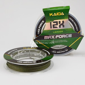 Поводковый материал Kaida, Max Force 12X, 20 м, 1.30 мм, Green  ➡️ лови с профессионалами магазина накрючке.бел. ✔️ Низкие цены. ⏬ Оперативная доставка в любой регион.✈️ Вы останетесь довольны! ✌️ Заказать:☎️ +375 29 662 27 73