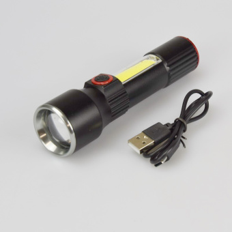 Фонарь ручной с аккумулятором и боковым фонарем (зарядка USB Type-C), 151, 13 см ⏩ Профессиональные консультации. ✈️ Оперативная доставка в любой регион. ✔️ Низкие цены. ➡️ Вы останетесь довольны! ✌️ Заказать:☎️ +375 29 662 27 73