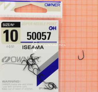 Крючки Owner 50057 (Iseama), #10, Для карася, карпа ⏩ Профессиональные консультации. ✈️ Оперативная доставка в любой регион. ✔️ Низкие цены. ➡️ Вы останетесь довольны! ✌️ Заказать:☎️ +375 29 662 27 73
