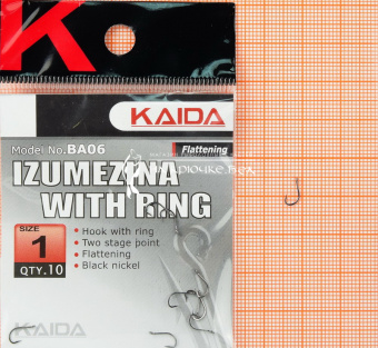 Крючки Kaida BA06 (Izumezina), #1, Для фидера ⏩ Профессиональные консультации. ✈️ Оперативная доставка в любой регион. ✔️ Низкие цены. ➡️ Вы останетесь довольны! ✌️ Заказать:☎️ +375 29 662 27 73
