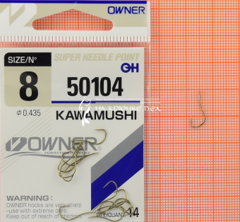 Крючки Owner 50104 (Kawamushi), #8, Для пучка опарыша ⏩ Профессиональные консультации. ✈️ Оперативная доставка в любой регион. ✔️ Низкие цены. ➡️ Вы останетесь довольны! ✌️ Заказать:☎️ +375 29 662 27 73
