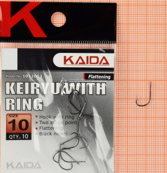 Крючки Kaida BA02 (Keiryu), #10, На леща, плотву ⏩ Профессиональные консультации. ✈️ Оперативная доставка в любой регион. ✔️ Низкие цены. ➡️ Вы останетесь довольны! ✌️ Заказать:☎️ +375 29 662 27 73
