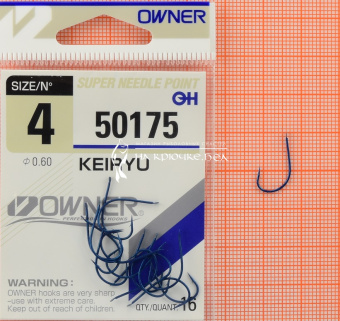 Крючки Owner 50175 (Keiryu), #4, Для язя, головля ⏩ Профессиональные консультации. ✈️ Оперативная доставка в любой регион. ✔️ Низкие цены. ➡️ Вы останетесь довольны! ✌️ Заказать:☎️ +375 29 662 27 73
