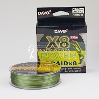 Шнур 8-ми жильный DAYO Power Braid X8, Зелёный, 628313-25 ⏩ Профессиональные консультации. ✈️ Оперативная доставка в любой регион. ✔️ Низкие цены. ➡️ Вы останетесь довольны! ✌️ Заказать:☎️ +375 29 662 27 73