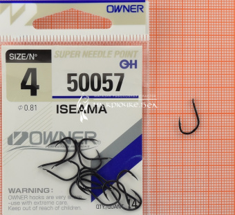 Крючки Owner 50057 (Iseama), #4, Для карася, карпа ⏩ Профессиональные консультации. ✈️ Оперативная доставка в любой регион. ✔️ Низкие цены. ➡️ Вы останетесь довольны! ✌️ Заказать:☎️ +375 29 662 27 73
