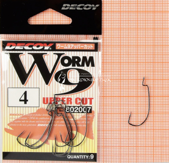 Крючки Decoy Worm 9 Upper Cut 4. ⏩ Профессиональные консультации. ✈️ Оперативная доставка в любой регион. ☎️ +375 29 662 27 73