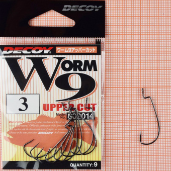 Крючки Decoy Worm 9 Upper Cut 3. ⏩ Профессиональные консультации. ✈️ Оперативная доставка в любой регион. ☎️ +375 29 662 27 73