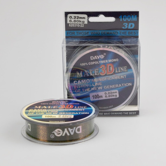 Леска  DAYO Male 3D-Line, Camo, 620310-22 ⏩ Профессиональные консультации. ✈️ Оперативная доставка в любой регион. ✔️ Низкие цены. ➡️ Вы останетесь довольны! ✌️ Заказать:☎️ +375 29 662 27 73