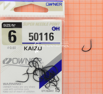 Крючки Owner 50116 (Kaizu), #6,  ⏩ Профессиональные консультации. ✈️ Оперативная доставка в любой регион. ✔️ Низкие цены. ➡️ Вы останетесь довольны! ✌️ Заказать:☎️ +375 29 662 27 73
