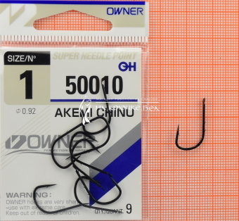 Крючки Owner 50010 (Akemi Chinu), #1, Для червя ⏩ Профессиональные консультации. ✈️ Оперативная доставка в любой регион. ✔️ Низкие цены. ➡️ Вы останетесь довольны! ✌️ Заказать:☎️ +375 29 662 27 73
