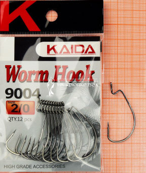 Крючки Офсетный Kaida Worm hook (BS9004), #2/0 ⏩ Профессиональные консультации. ✈️ Оперативная доставка в любой регион. ✔️ Низкие цены. ➡️ Вы останетесь довольны! ✌️ Заказать:☎️ +375 29 662 27 73
