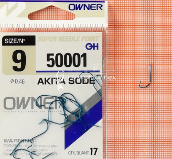 Крючки Owner 50001 (Akita Sode), #9, На плотву леща ⏩ Профессиональные консультации. ✈️ Оперативная доставка в любой регион. ✔️ Низкие цены. ➡️ Вы останетесь довольны! ✌️ Заказать:☎️ +375 29 662 27 73

