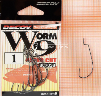 Крючки Decoy Worm 9 Upper Cut 1. ⏩ Профессиональные консультации. ✈️ Оперативная доставка в любой регион. ☎️ +375 29 662 27 73