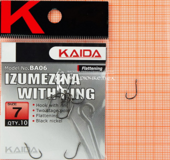 Крючки Kaida BA06 (Izumezina), #7, Для фидера ⏩ Профессиональные консультации. ✈️ Оперативная доставка в любой регион. ✔️ Низкие цены. ➡️ Вы останетесь довольны! ✌️ Заказать:☎️ +375 29 662 27 73

