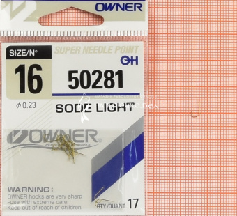 Крючки Owner 50281 (Sode Light), #16, На плотву, леща ⏩ Профессиональные консультации. ✈️ Оперативная доставка в любой регион. ✔️ Низкие цены. ➡️ Вы останетесь довольны! ✌️ Заказать:☎️ +375 29 662 27 73
