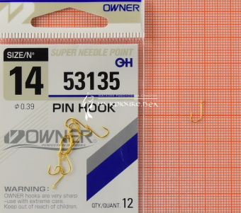 Крючки Owner 53135 (Pin Hook), #14, Для фидера ⏩ Профессиональные консультации. ✈️ Оперативная доставка в любой регион. ✔️ Низкие цены. ➡️ Вы останетесь довольны! ✌️ Заказать:☎️ +375 29 662 27 73

